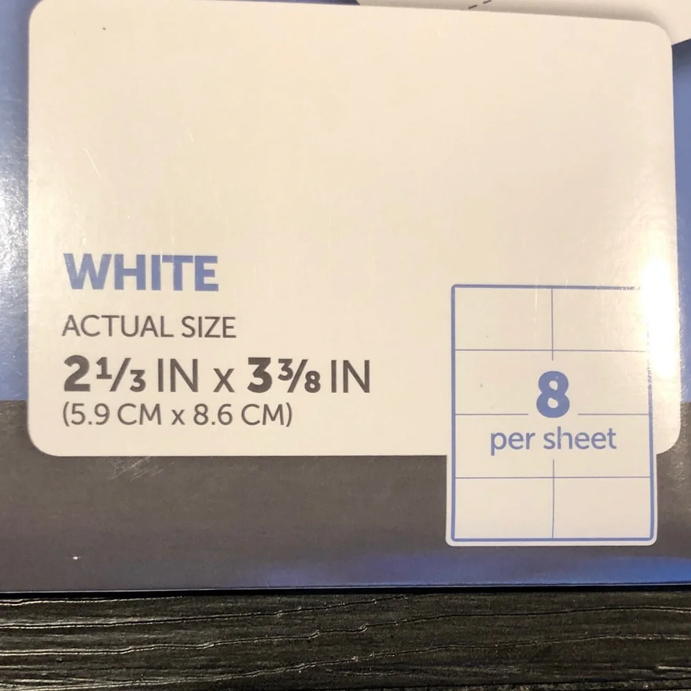 Office Depot Adhesive Name Badges - White